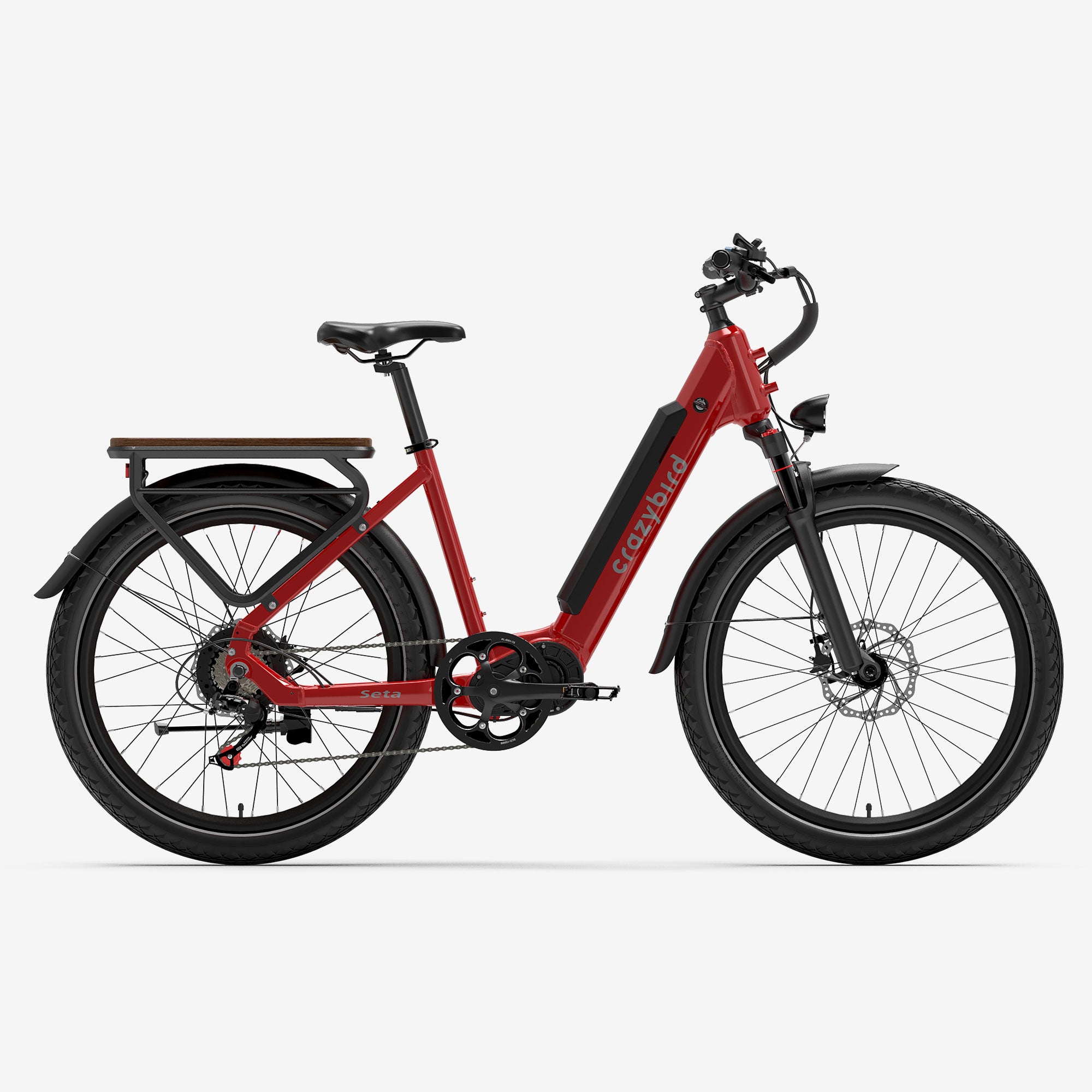 Crazybird-Seta Bicicleta Eléctrica para Adultos 500W Motor Pico E